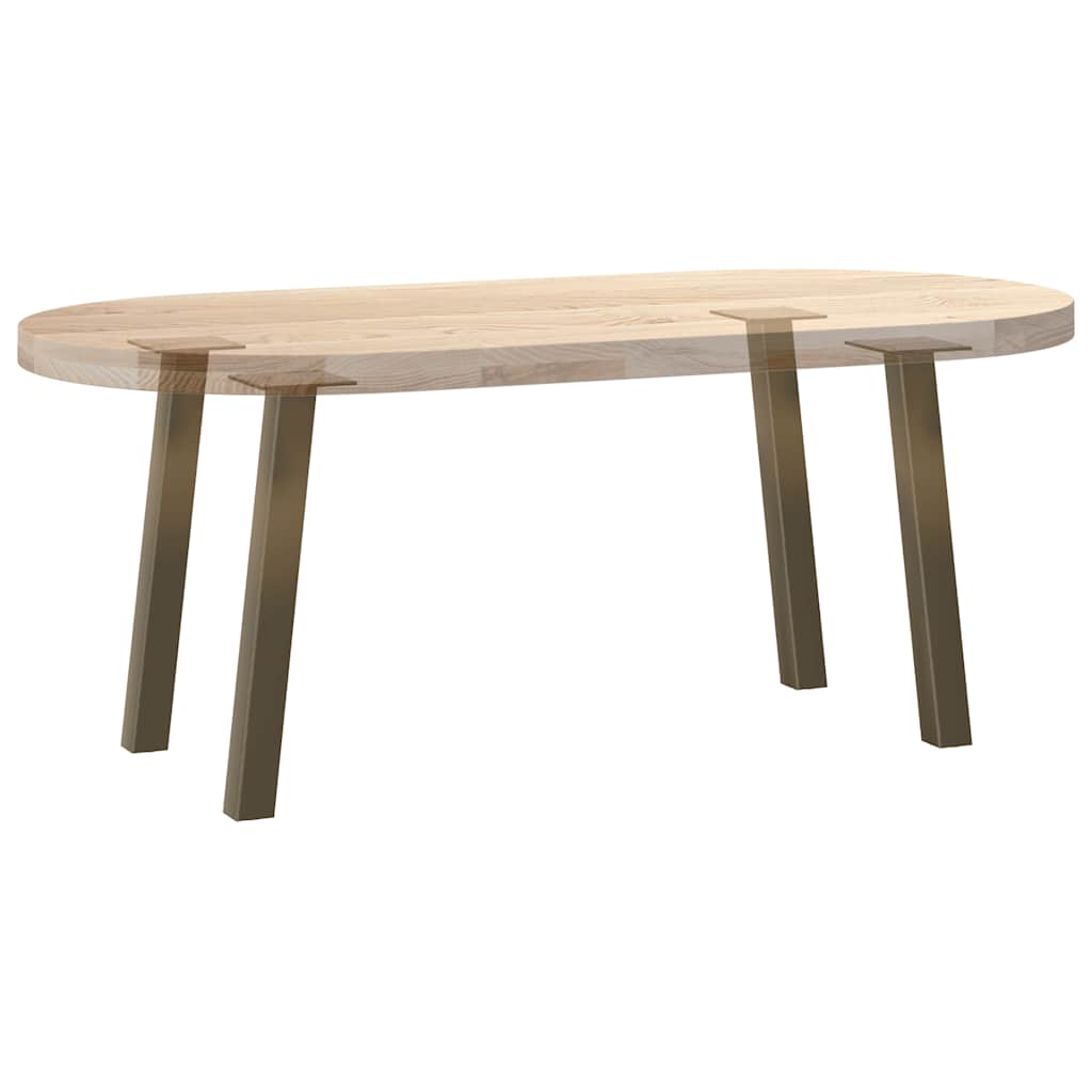 Natural Steel Coffee Table Legs Set of 4 - 42 cm Durable Steel