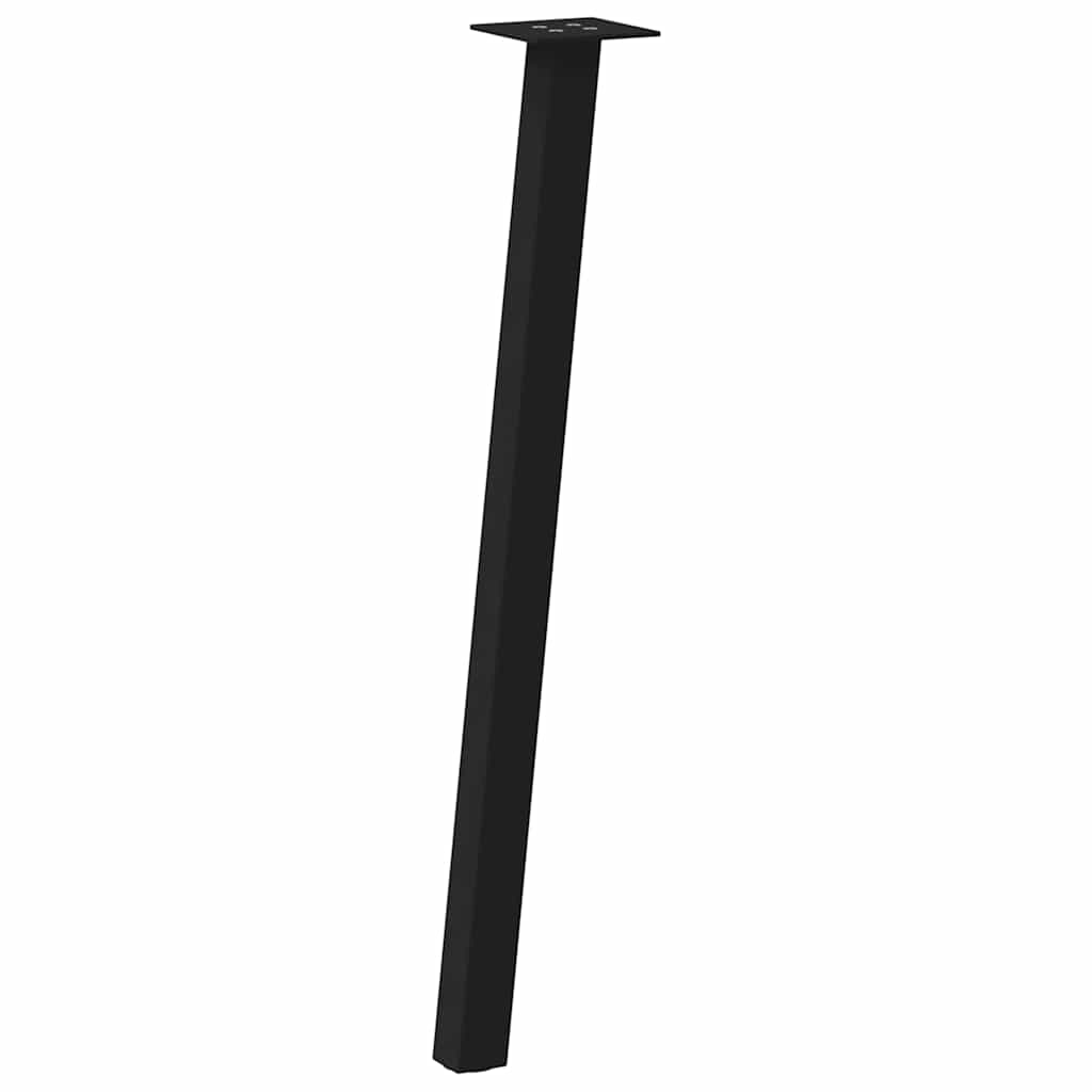Black Steel Console Table Legs 4 Pcs, 72 cm