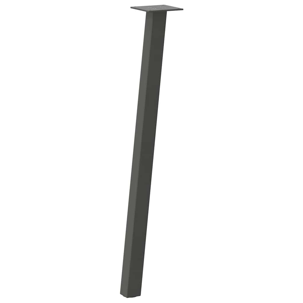 Anthracite Steel Console Table Legs 4 pcs - 72 cm Durable Design