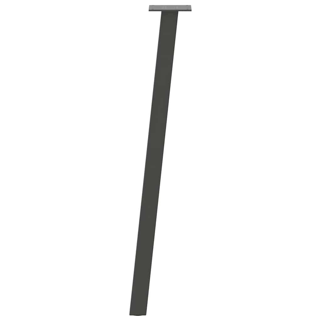 Anthracite Steel Console Table Legs 4 pcs - 72 cm Durable Design