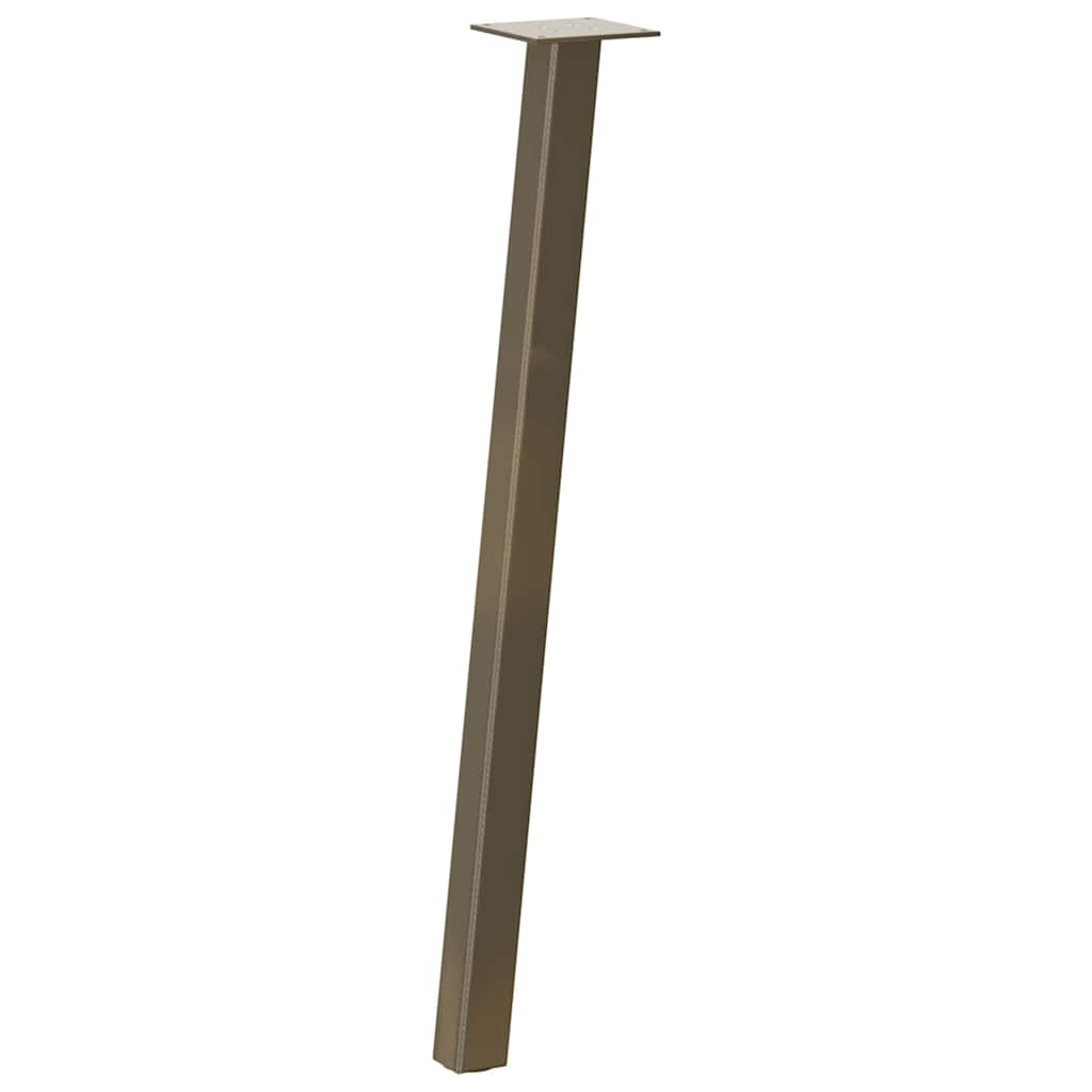 Natural Steel Console Table Legs 4 pcs, 72 cm, Durable Steel
