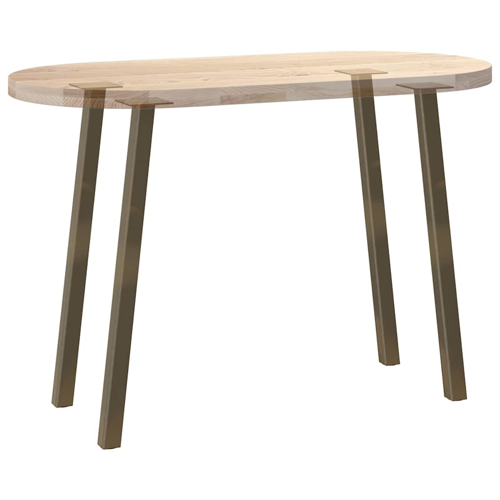 Natural Steel Console Table Legs 4 pcs, 72 cm, Durable Steel