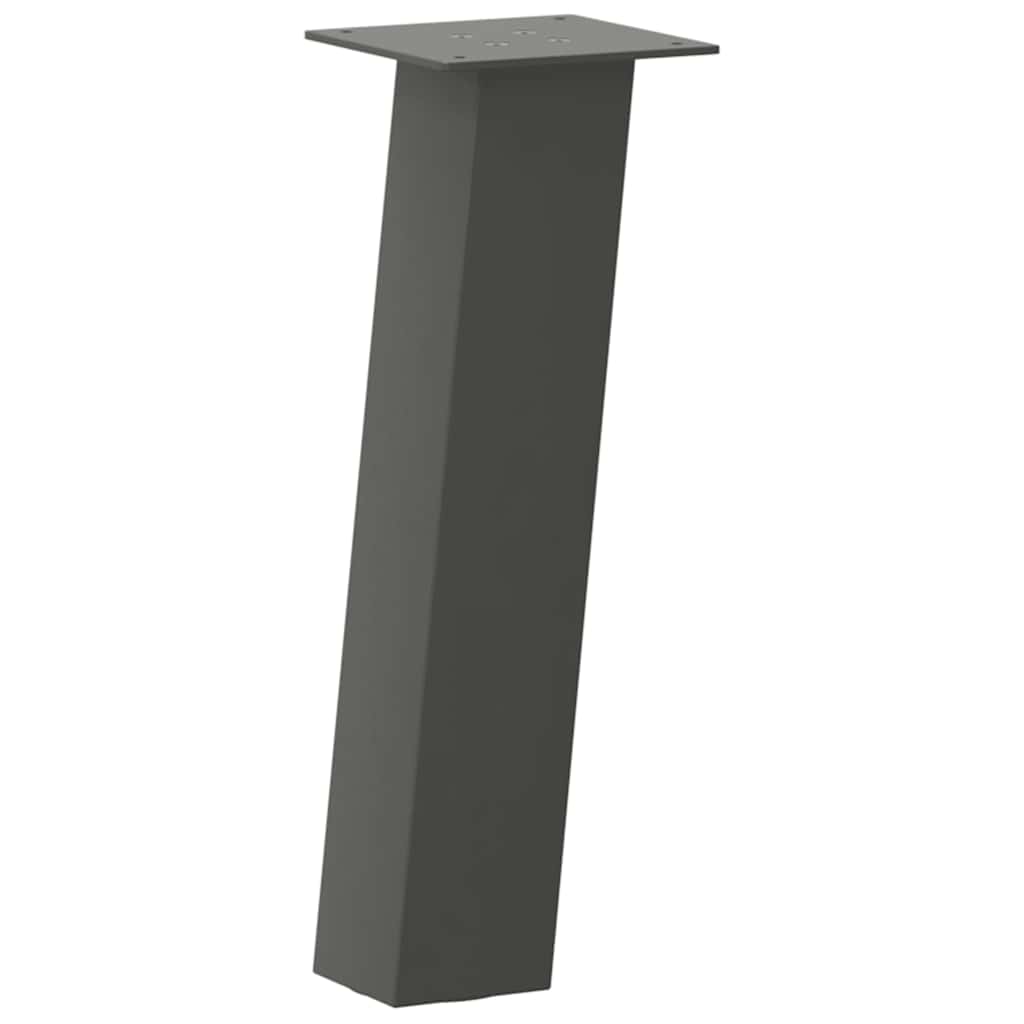 Anthracite Steel Coffee Table Legs 4 pcs - 30 cm Durable Design