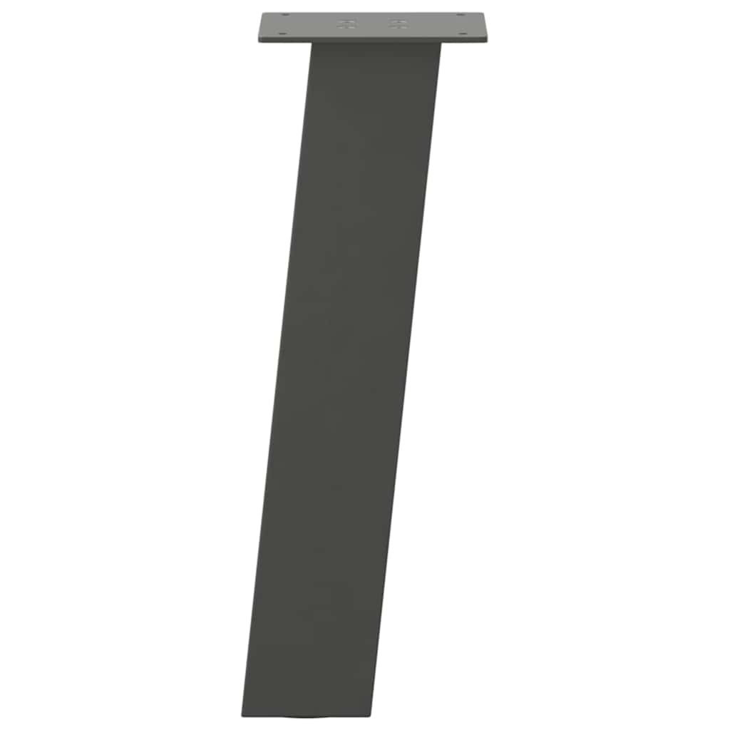 Anthracite Steel Coffee Table Legs 4 pcs - 30 cm Durable Design