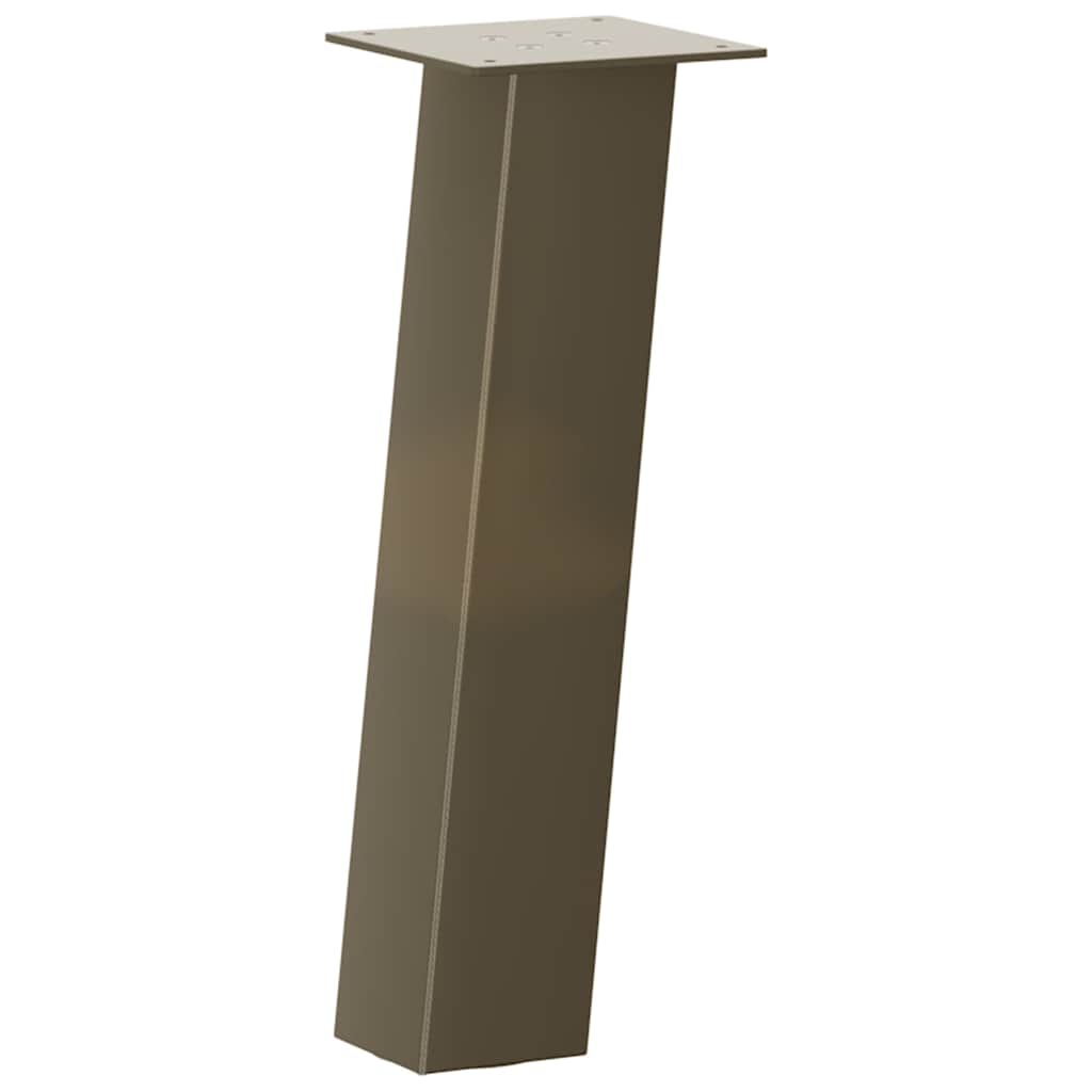 Natural Steel Coffee Table Legs, Set of 4, 42 cm