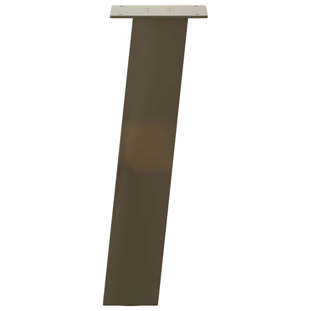 Natural Steel Coffee Table Legs, Set of 4, 42 cm