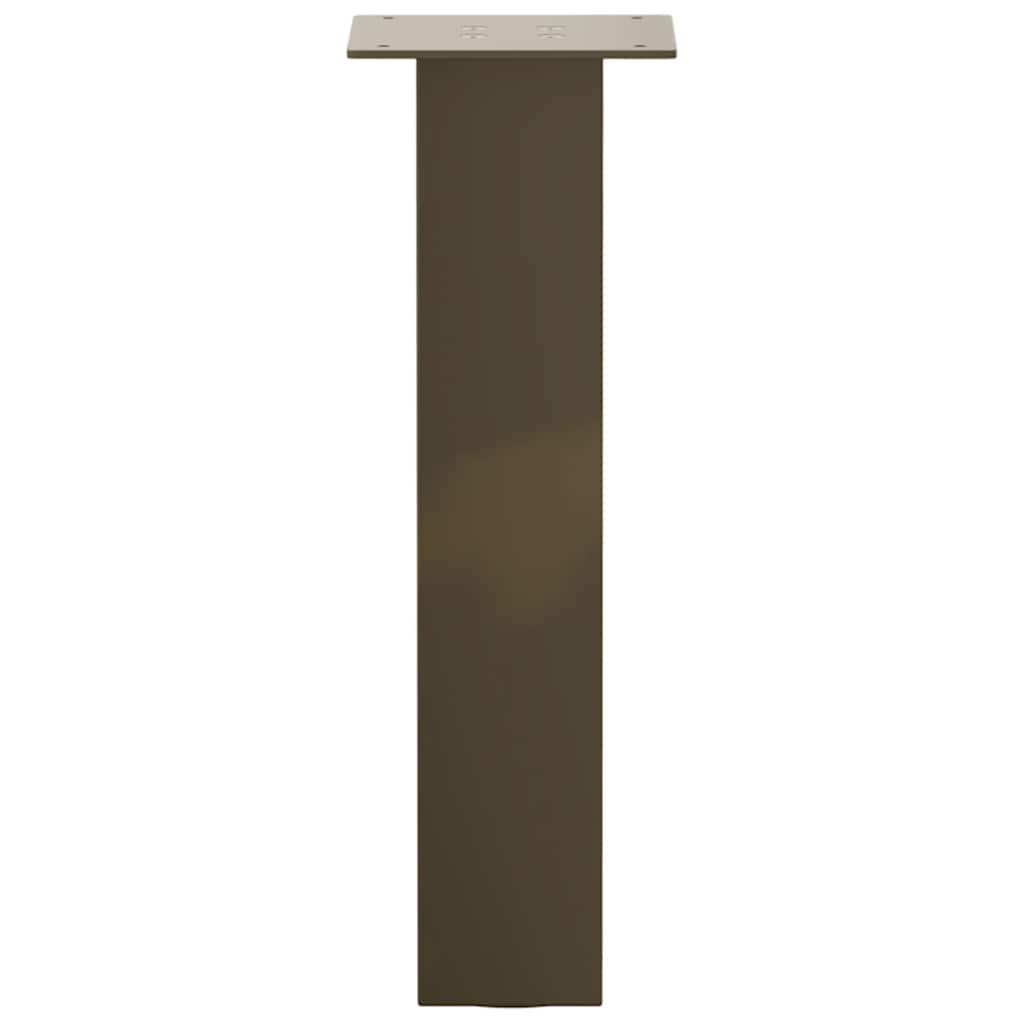 Natural Steel Coffee Table Legs, Set of 4, 42 cm