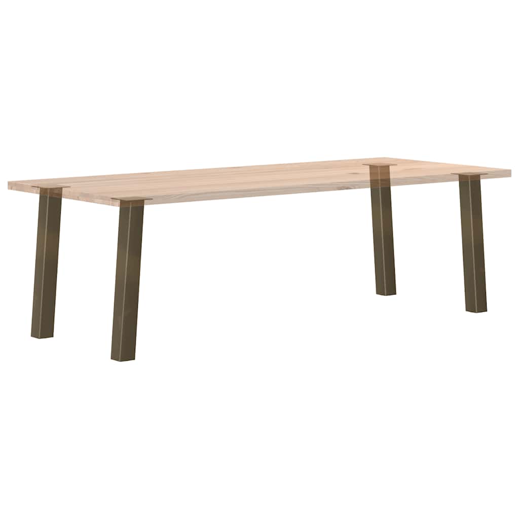 Natural Steel Console Table Legs 72 cm - Set of 4