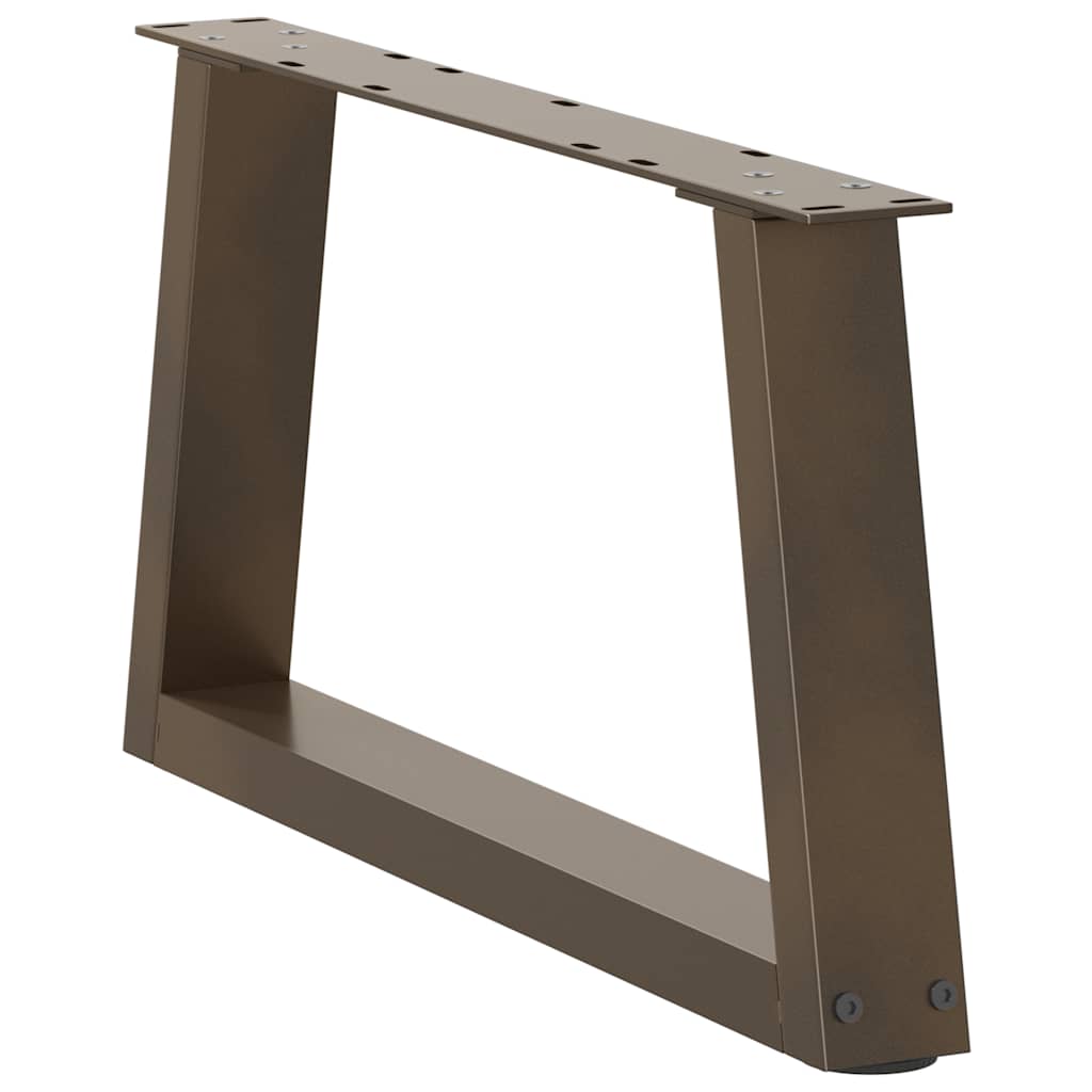 Natural Steel V-Shape Coffee Table Legs, 2 pcs, Adjustable 50x30 cm