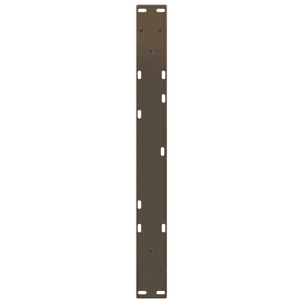Natural Steel V-Shape Coffee Table Legs, 2 pcs, Adjustable 50x30 cm