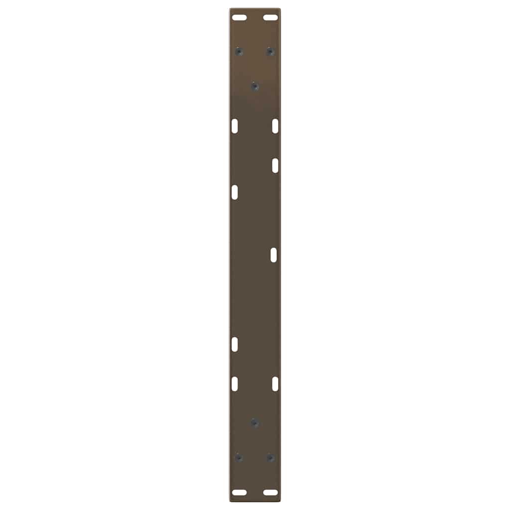 Natural Steel V-Shape Coffee Table Legs, Set of 2, 60x30-31.3 cm