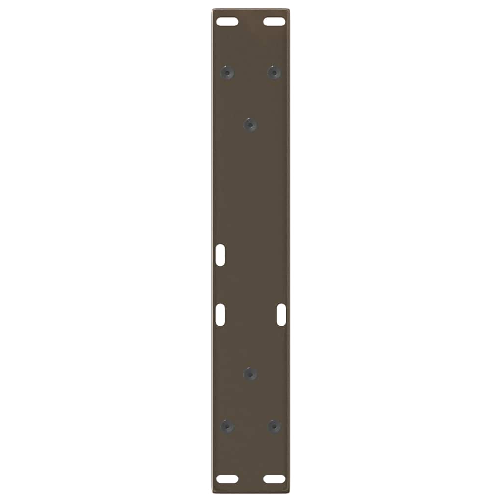 Natural Steel V-Shape Coffee Table Legs, 28x(42-43.3) cm, 2 pcs