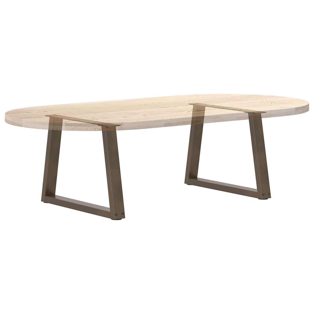 Natural Steel V-Shape Coffee Table Legs 2 pcs, Adjustable Height
