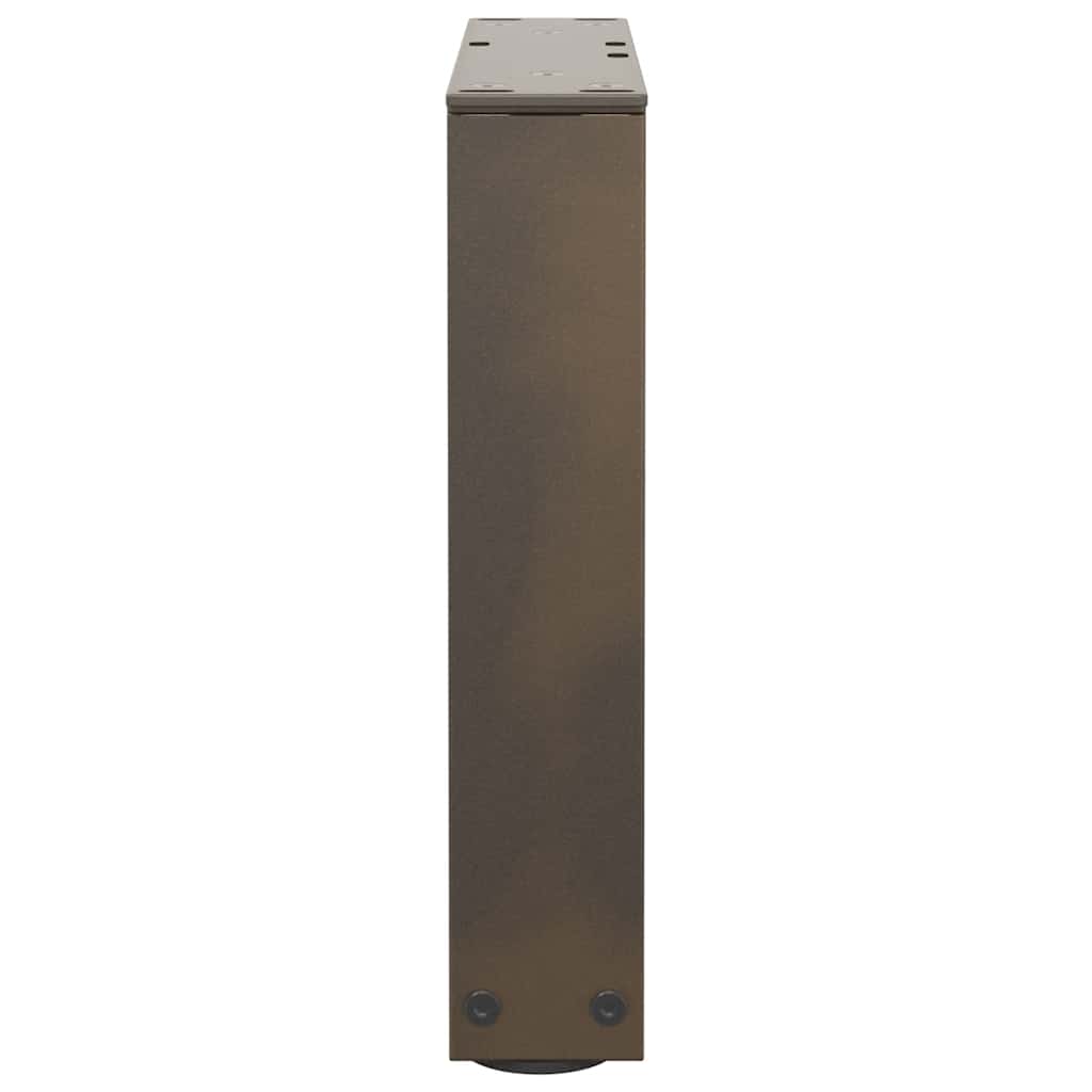 Natural Steel V-Shape Coffee Table Legs 2pcs, Adjustable 30cm
