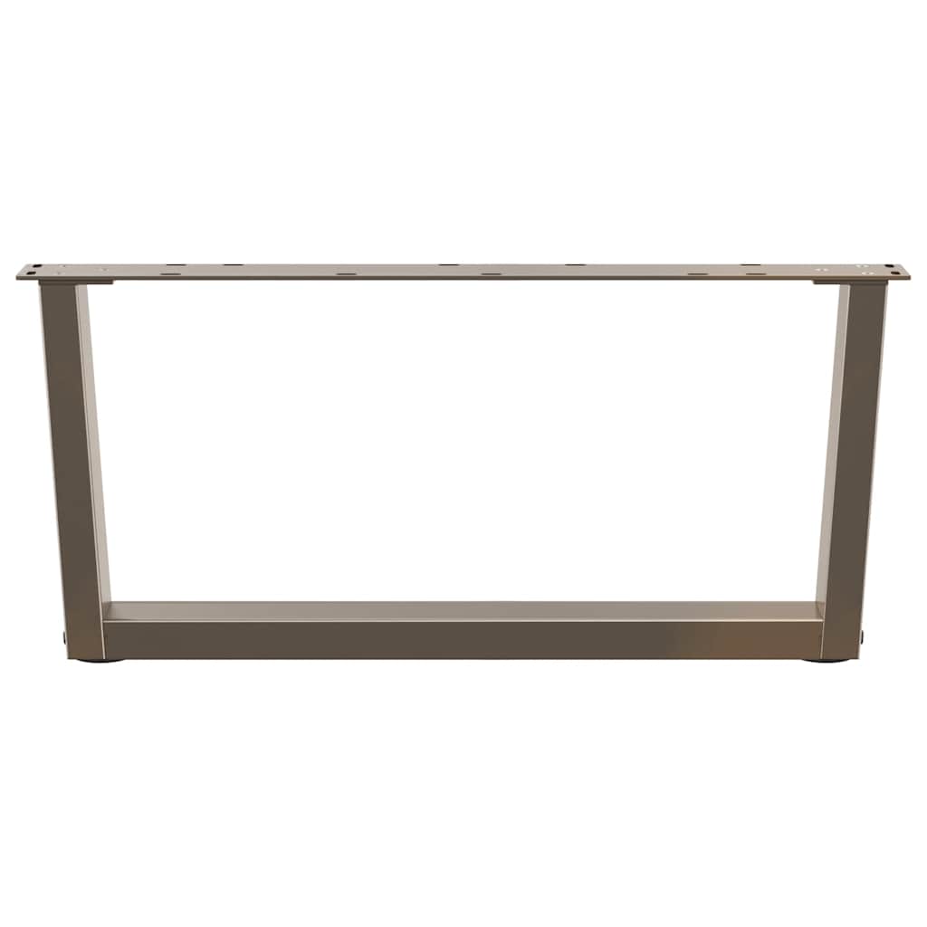 Natural Steel V-Shape Coffee Table Legs, 2 Pcs, 70x30-31.3 cm