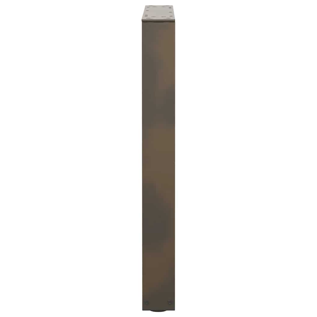 V-Shape Natural Steel Dining Table Legs, 2pcs, Adjustable 60x72-73.3 cm