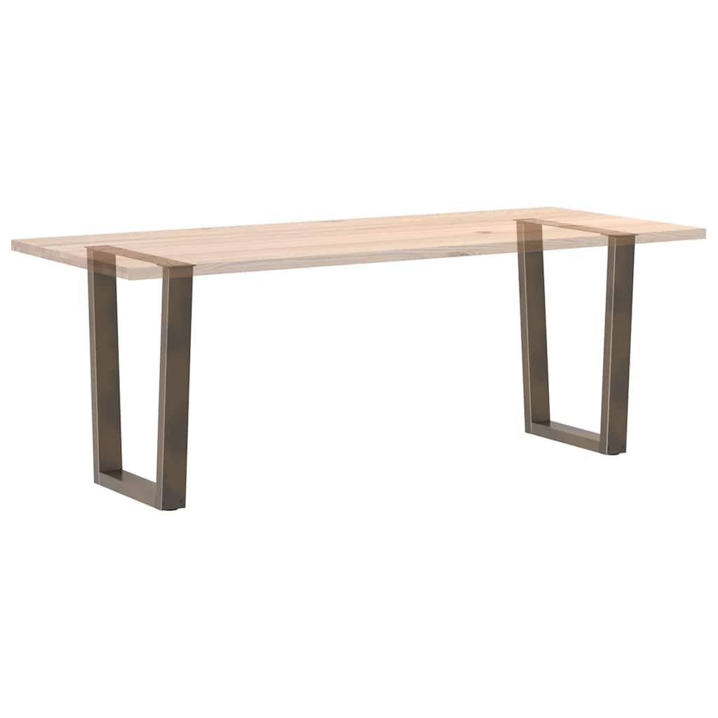 Natural Steel V-Shape Dining Table Legs, Adjustable 70cm, 2pcs