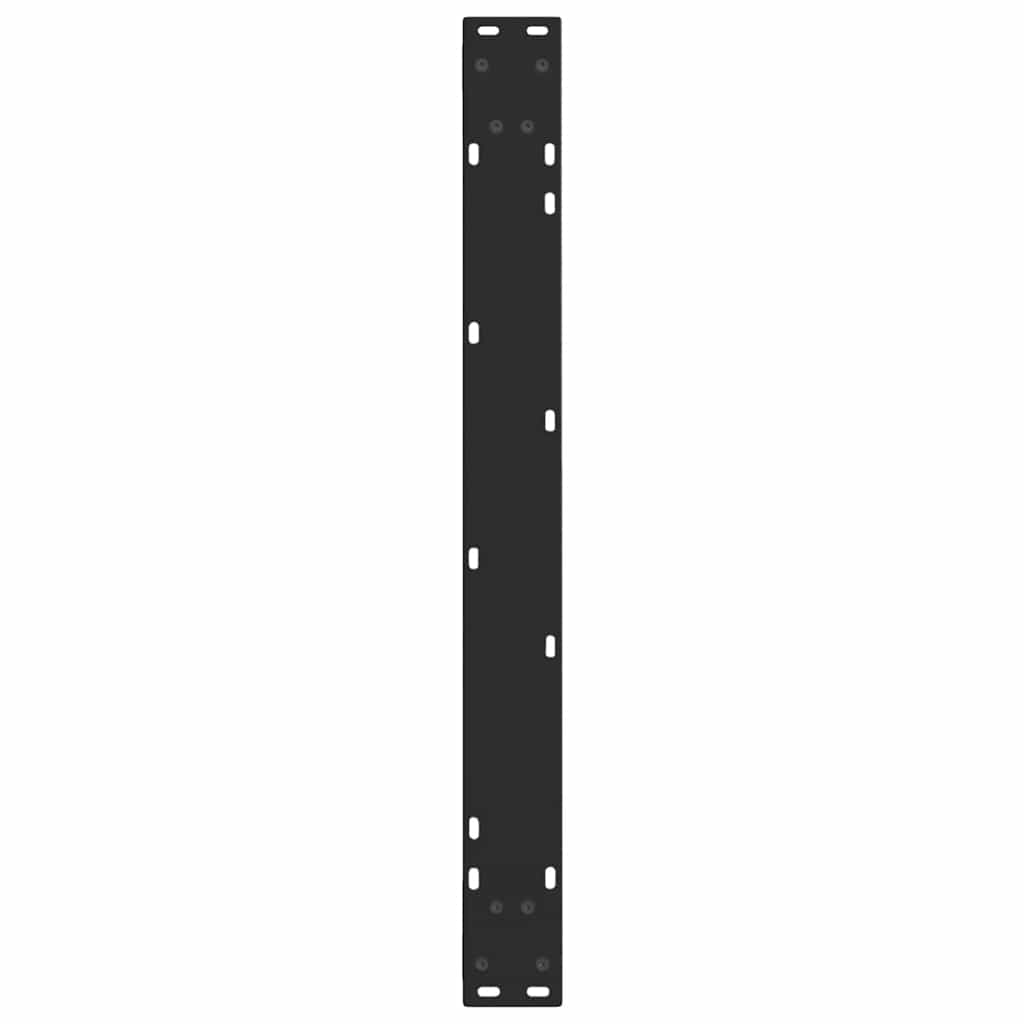 Black V-Shape Steel Dining Table Legs, 2 Pcs, Adjustable 80x72-73.3 cm