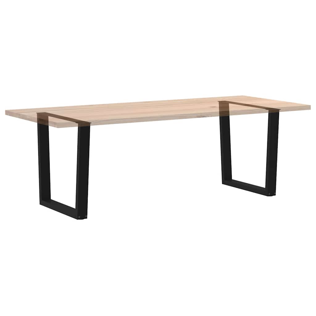 Black V-Shape Steel Dining Table Legs, 2 Pcs, Adjustable 80x72-73.3 cm
