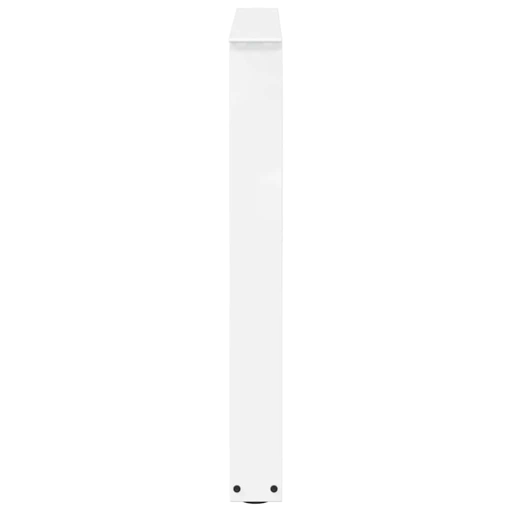 White V-Shape Steel Dining Table Legs, Adjustable 80 x (72-73.3) cm