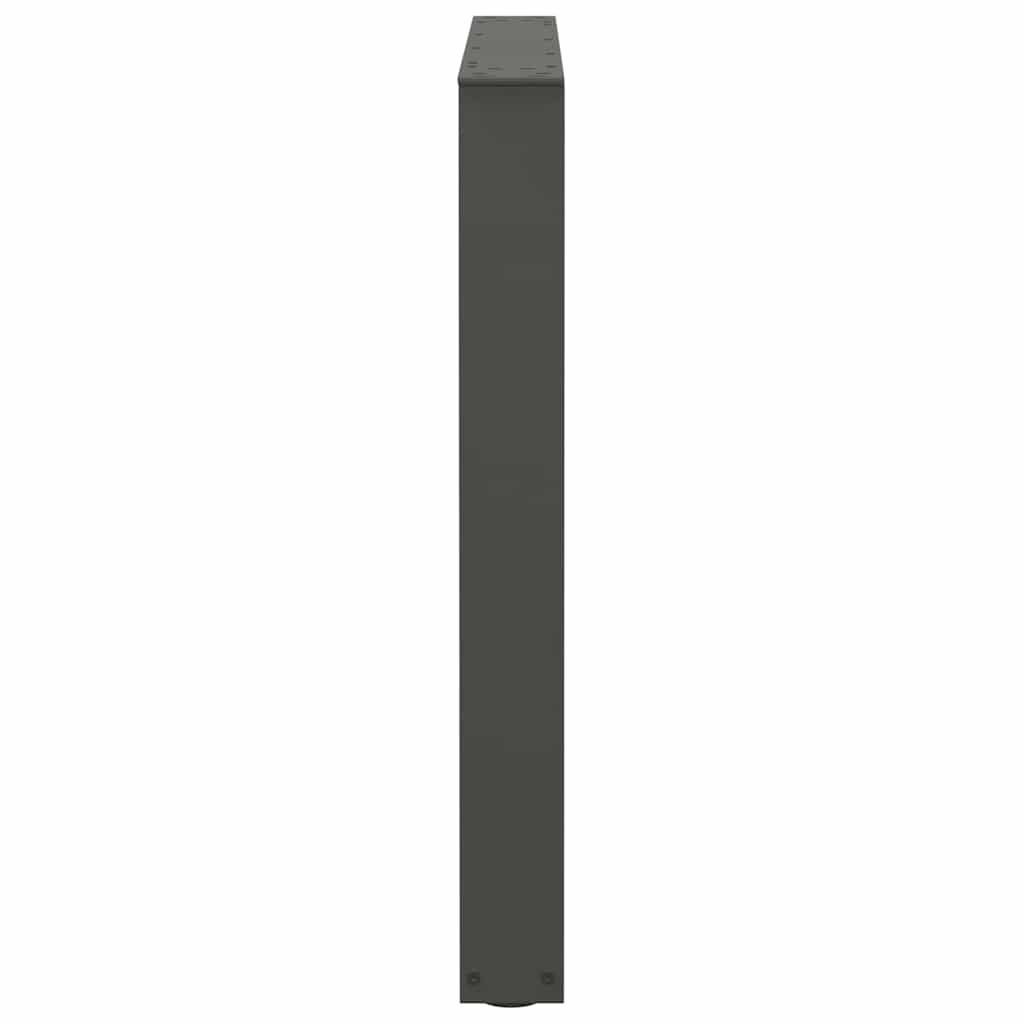 Anthracite V-Shape Dining Table Legs 2pcs Steel Adjustable 90cm