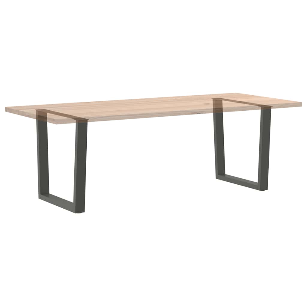 Anthracite V-Shape Dining Table Legs 2pcs Steel Adjustable 90cm