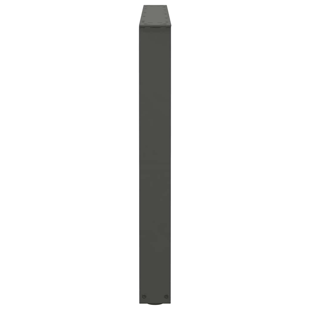 Anthracite Steel V-Shape Dining Table Legs, 100x(72-73.3) cm, 2 Pcs