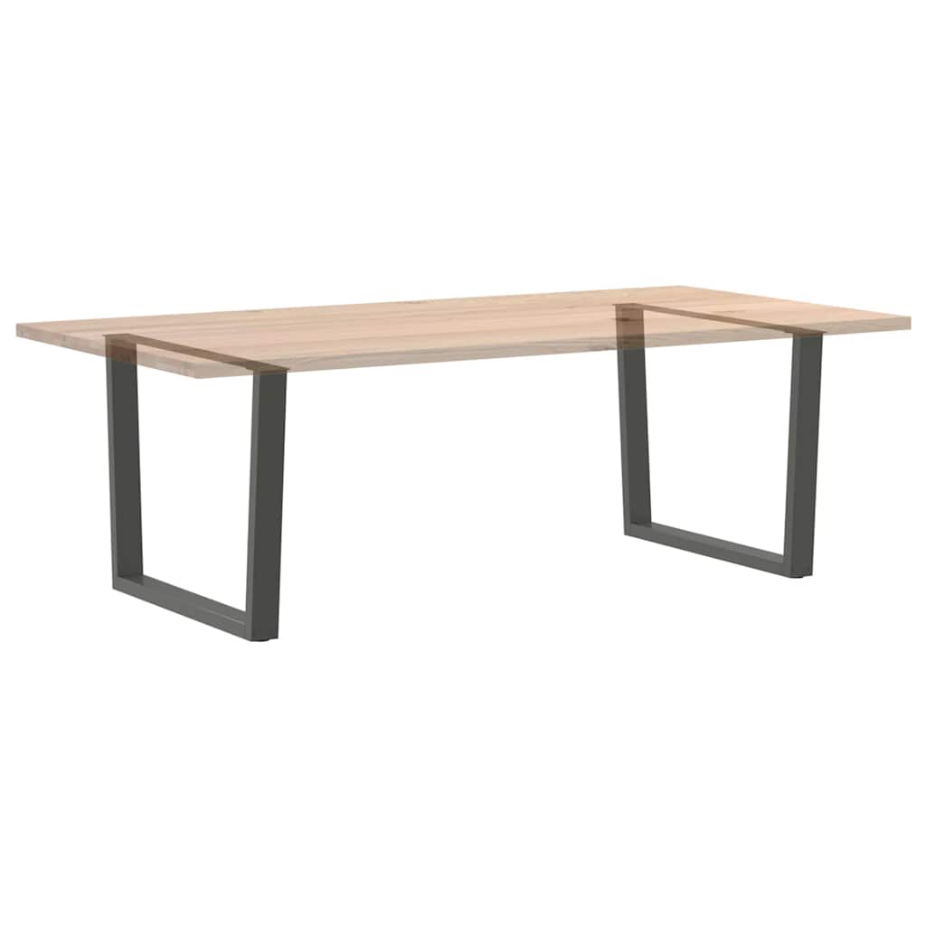 Anthracite Steel V-Shape Dining Table Legs, 100x(72-73.3) cm, 2 Pcs