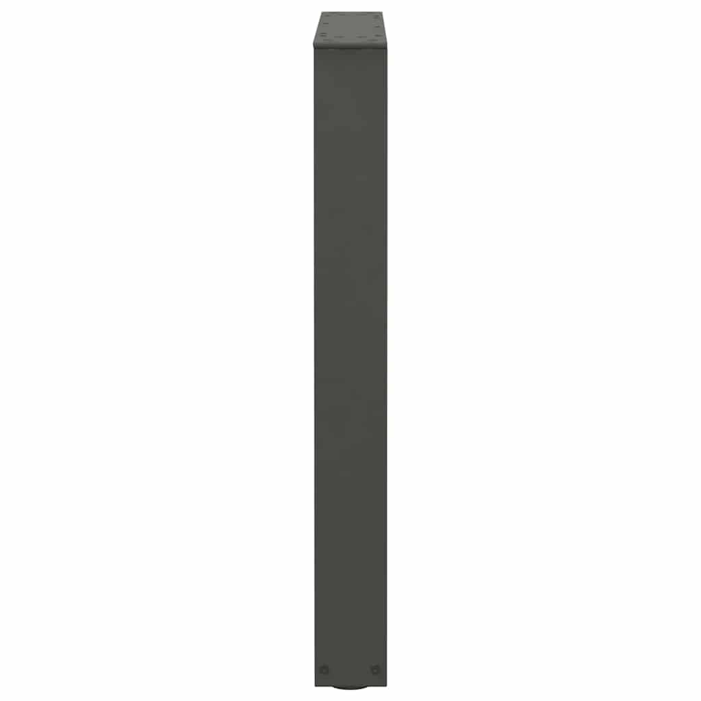 Anthracite Steel V-Shape Dining Table Legs, Set of 3, Adjustable 70cm
