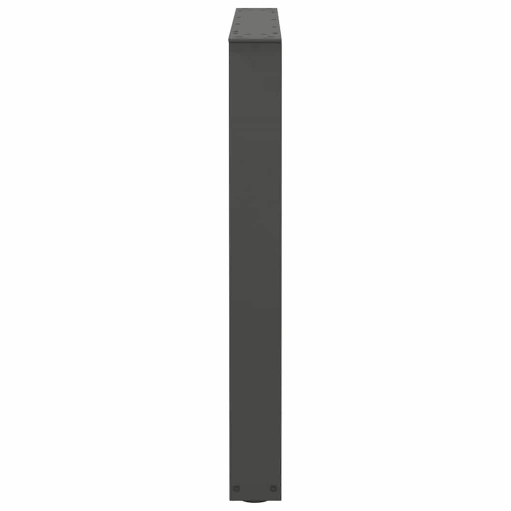 Anthracite Steel V-Shape Dining Table Legs 3pcs, Adjustable Height