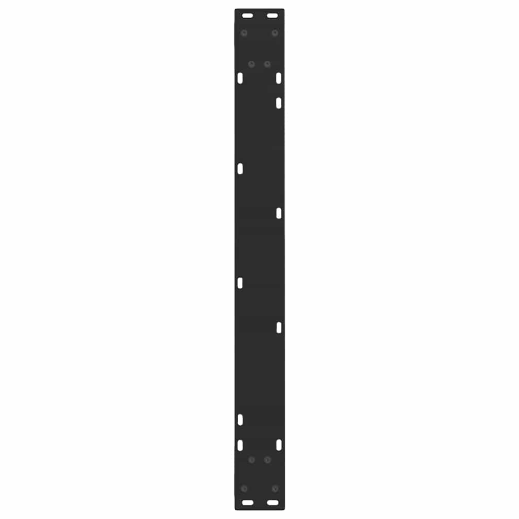 Black V-Shape Steel Dining Table Legs, 3pcs, Adjustable Height