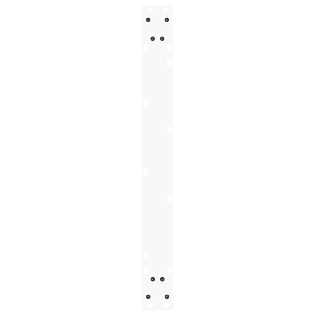 White Steel V-Shape Dining Table Legs, 3pcs, Adjustable Height