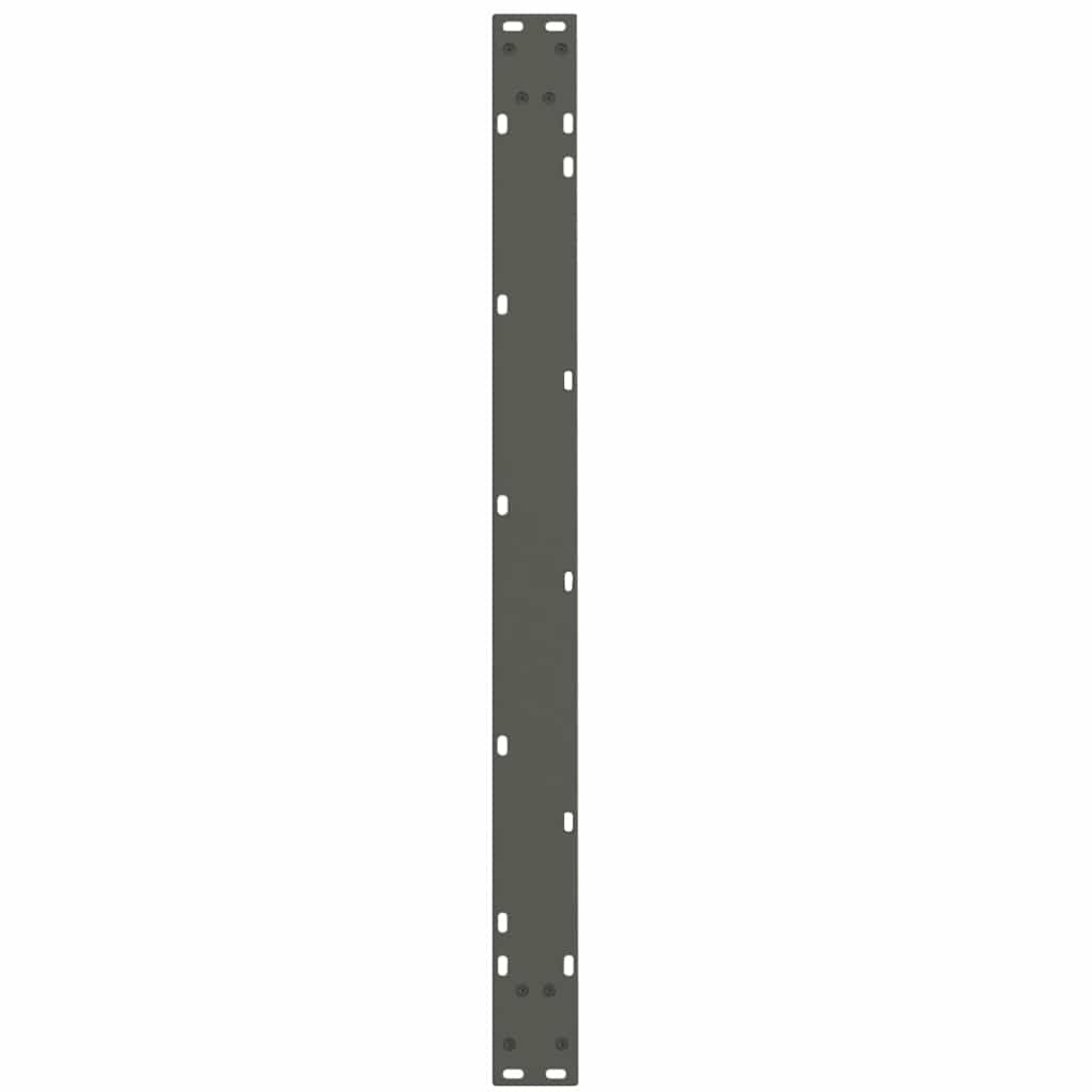 Anthracite Steel V-Shape Dining Table Legs Set 3 pcs Adjustable