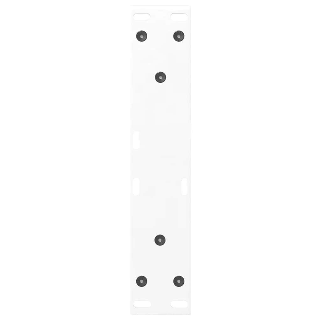 White Steel Coffee Table Legs Set 2 pcs, Adjustable 30-31.3 cm