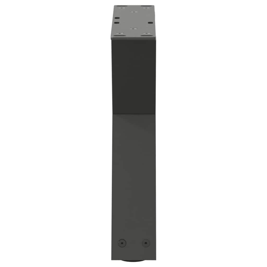 Anthracite Steel Coffee Table Legs Set of 2, Adjustable 30-31.3 cm