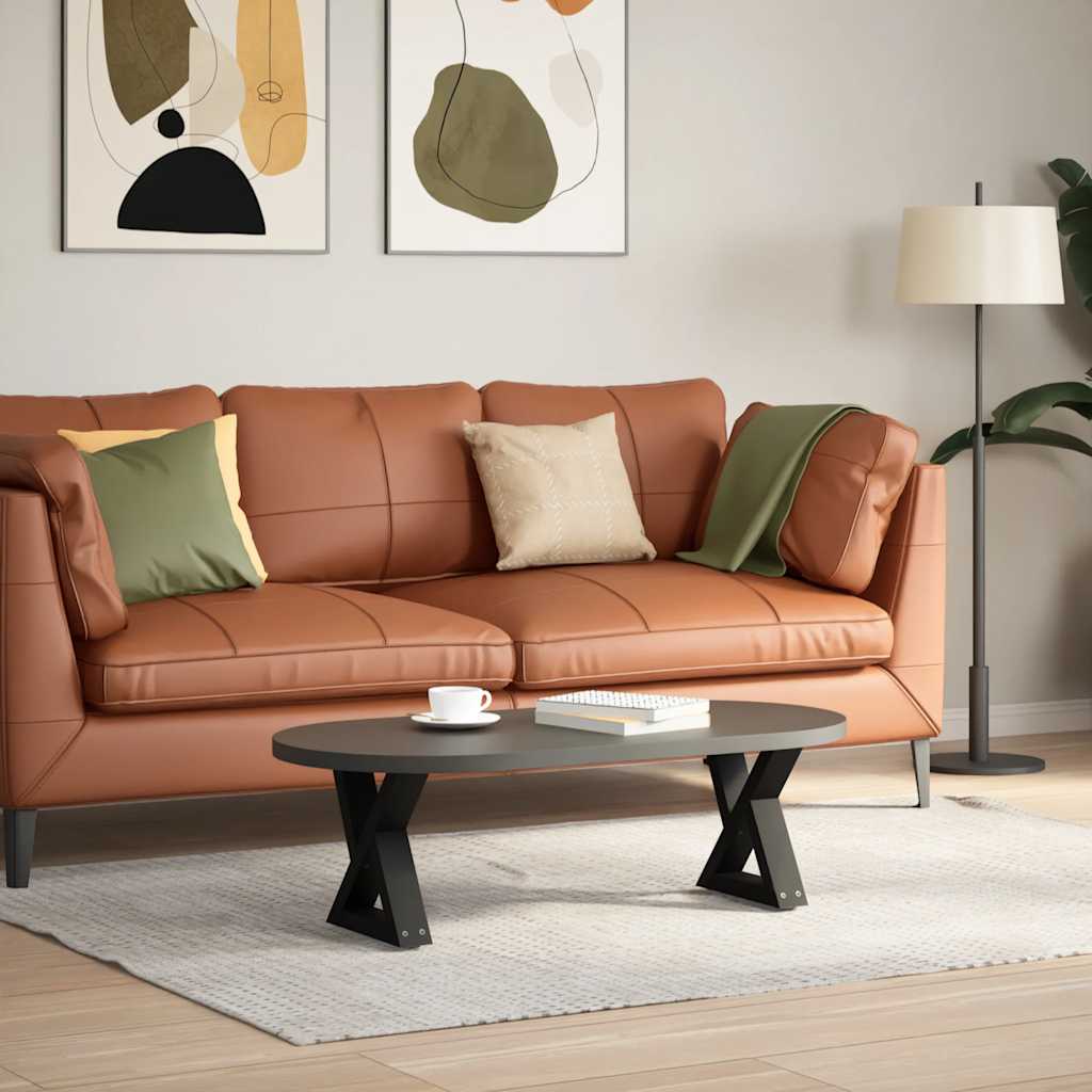 Black Steel Coffee Table Legs 2 pcs, Adjustable 40x(30-31.3) cm