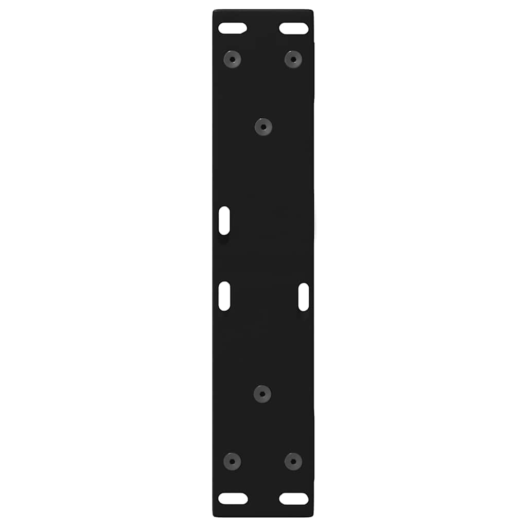 Black Steel Coffee Table Legs 2 pcs, Adjustable 40x(30-31.3) cm