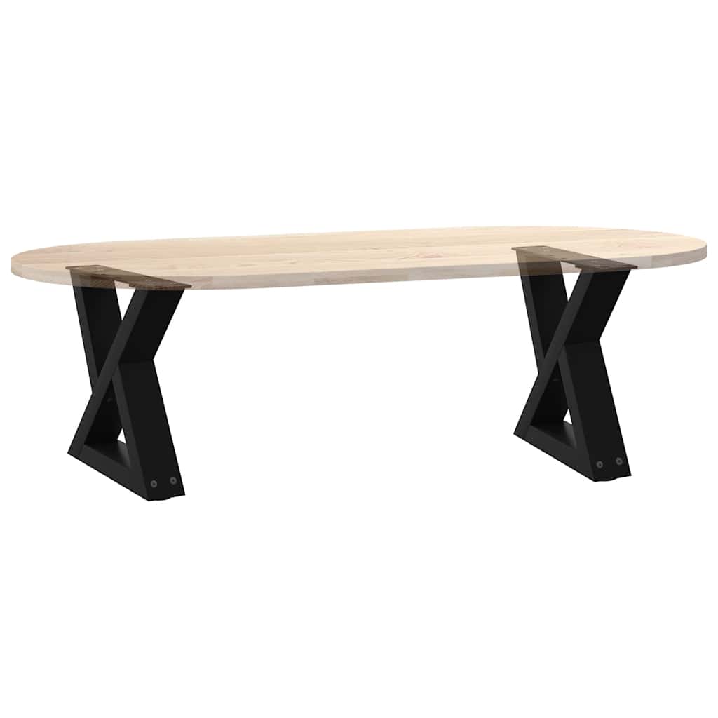 Black Steel Coffee Table Legs 2 pcs, Adjustable 40x(30-31.3) cm