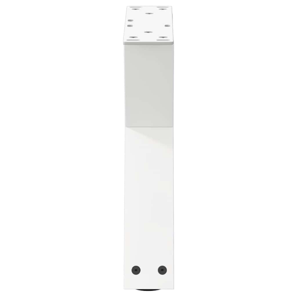 Steel Coffee Table Legs 2 pcs, Adjustable, White 40x(30-31.3) cm