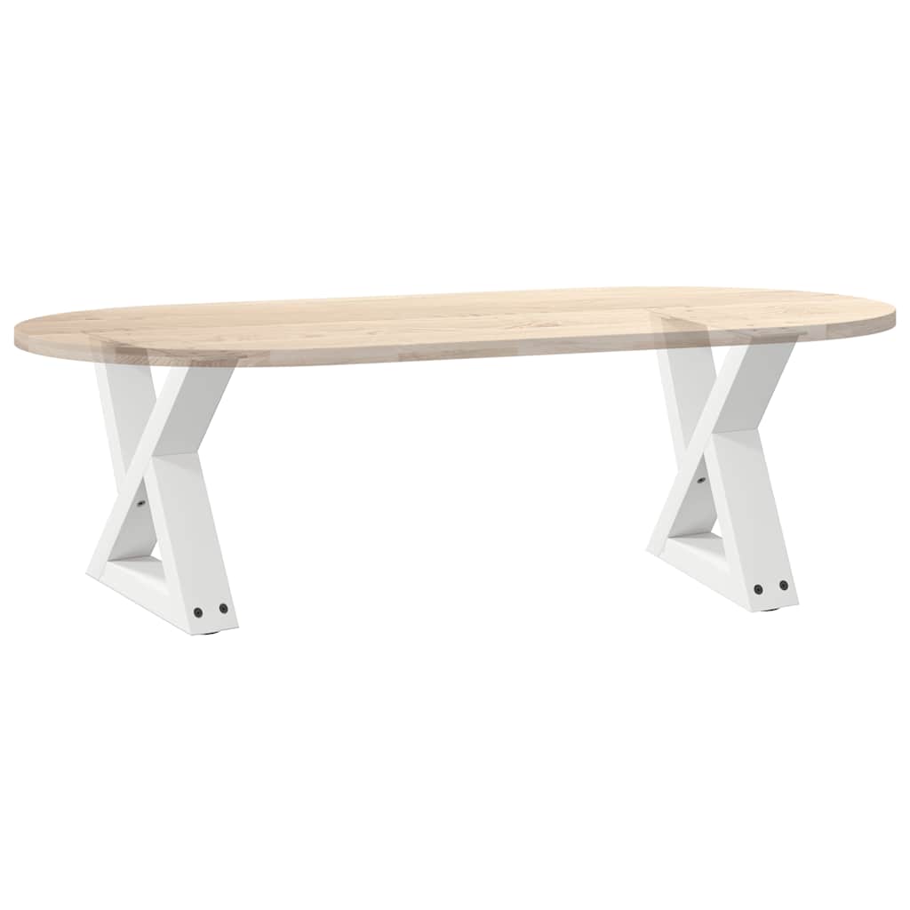 Steel Coffee Table Legs 2 pcs, Adjustable, White 40x(30-31.3) cm