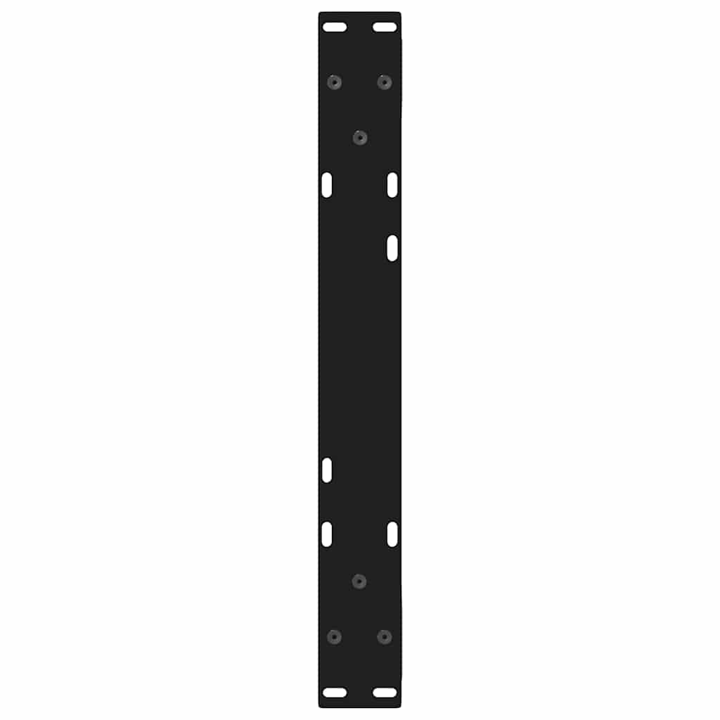 Black Steel Coffee Table Legs 2 pcs, Adjustable 50x(30-31.3) cm