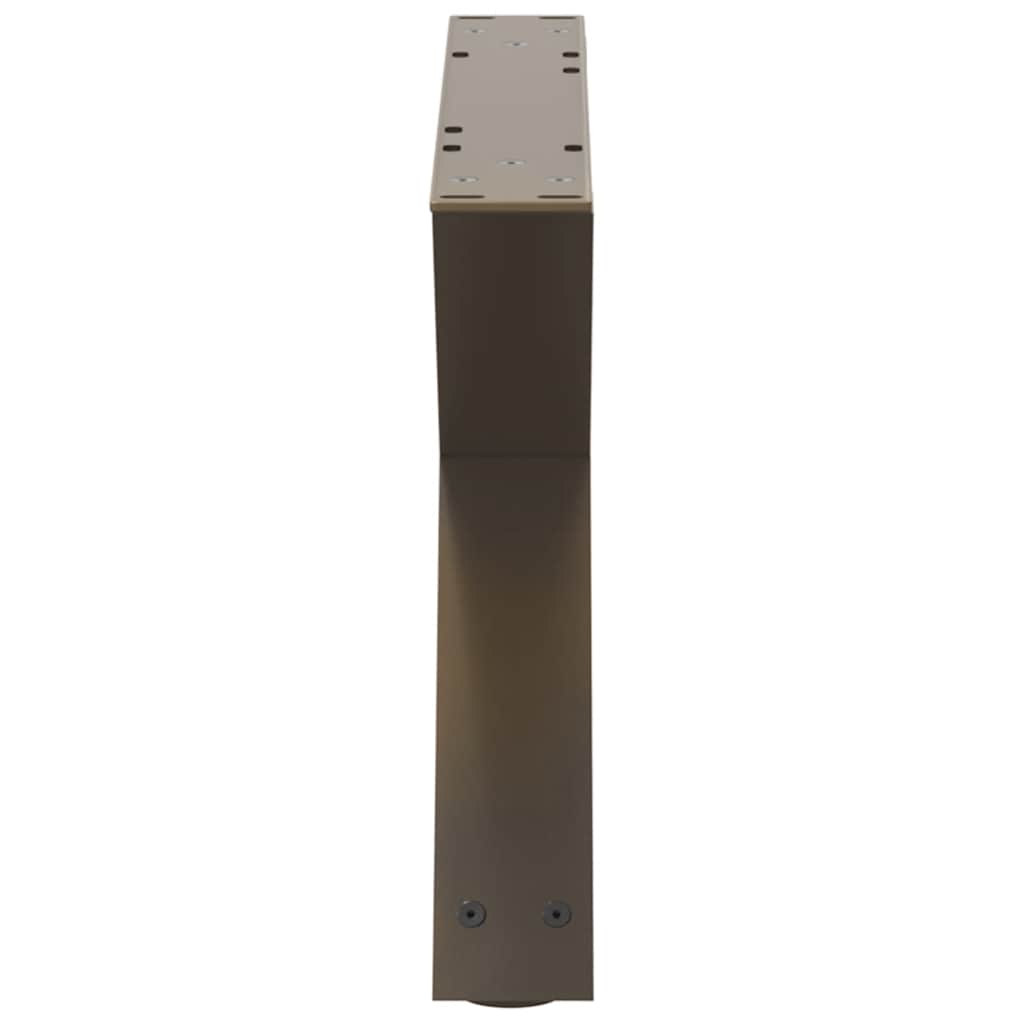 Natural Steel Coffee Table Legs 2 pcs, Adjustable 50x(30-31.3) cm