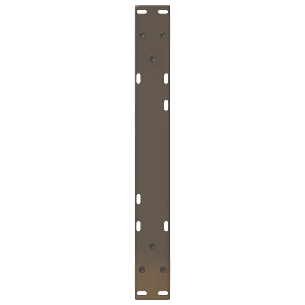 Natural Steel Coffee Table Legs 2 pcs, Adjustable 50x(30-31.3) cm