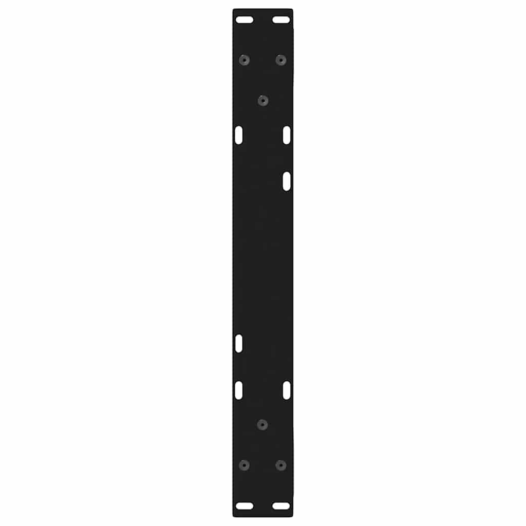 Sleek Black Steel Coffee Table Legs – Set of 2, 60x(30-31.3) cm