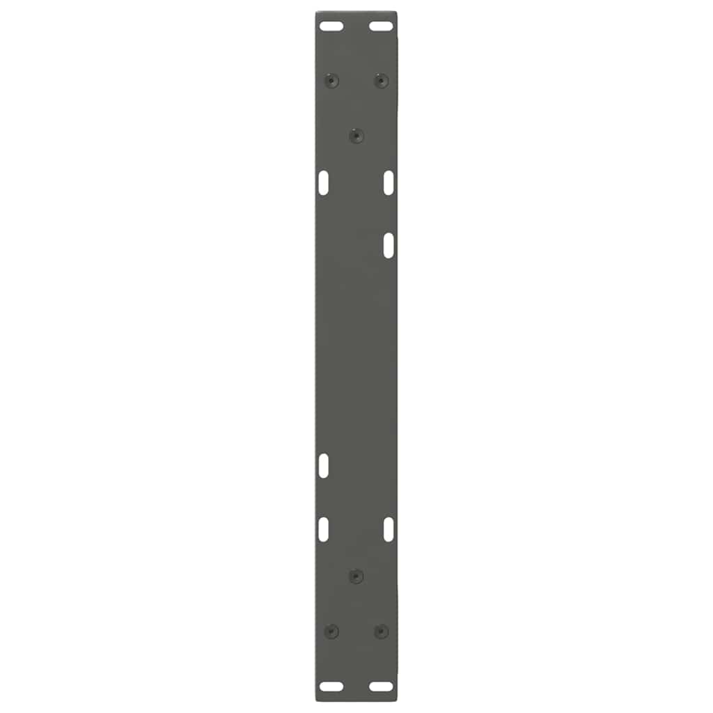 Anthracite Steel Coffee Table Legs, 2 Pcs, Adjustable, 60x30-31.3 cm