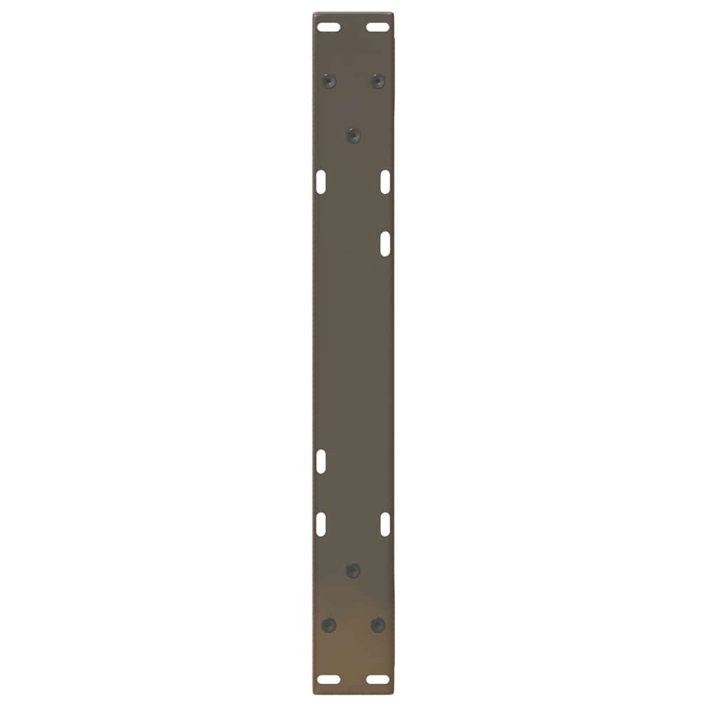 Natural Steel Coffee Table Legs 2 pcs, Adjustable 60x(30-31.3) cm