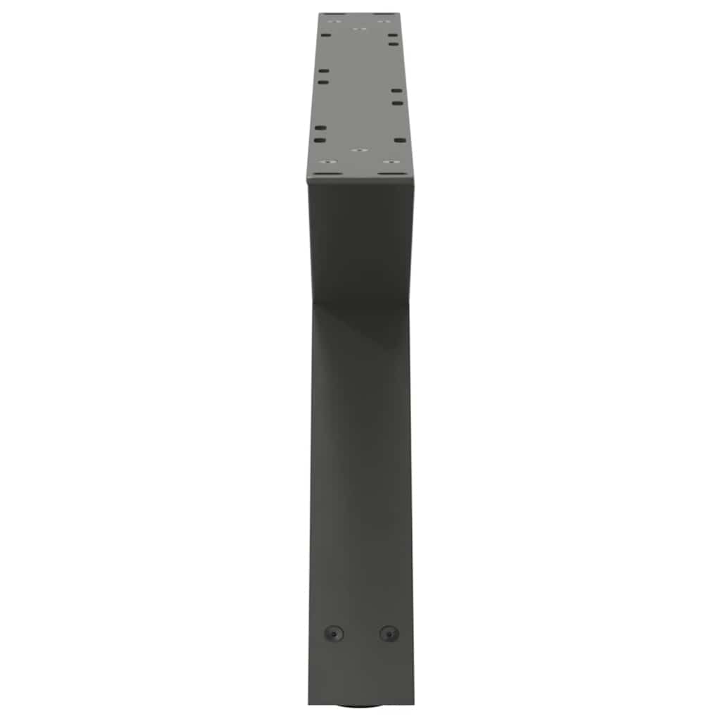 Anthracite Steel Coffee Table Legs 2pcs Adjustable 70x(30-31.3) cm