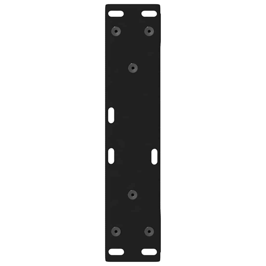 Black Steel Coffee Table Legs 2 Pcs - Adjustable Height 28x(42-43.3) cm