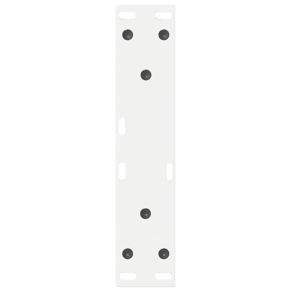 White Steel Coffee Table Legs Set - Adjustable 28x(42-43.3) cm, 2 pcs