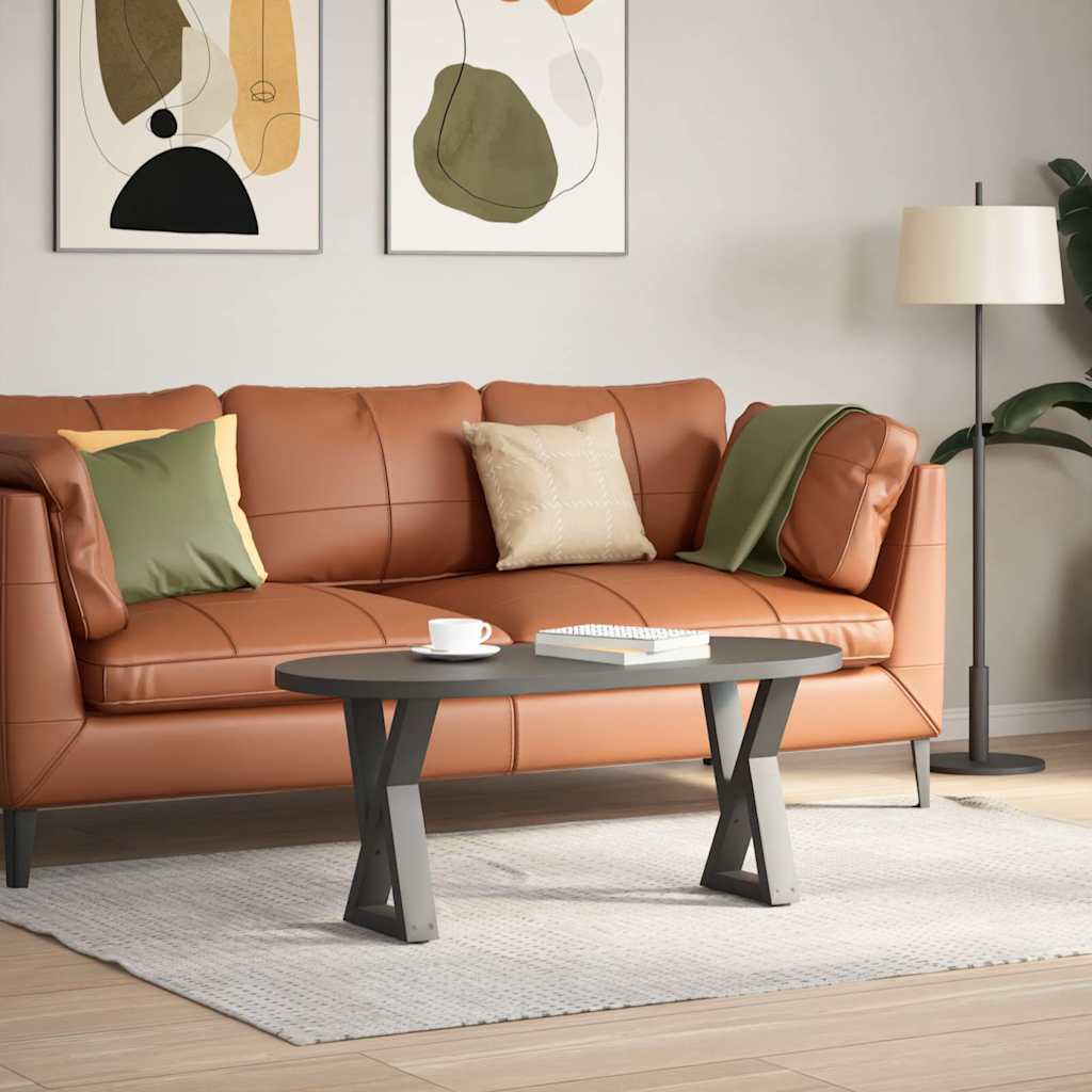Anthracite Steel Coffee Table Legs 2pcs, Adjustable 28x(42-43.3)cm